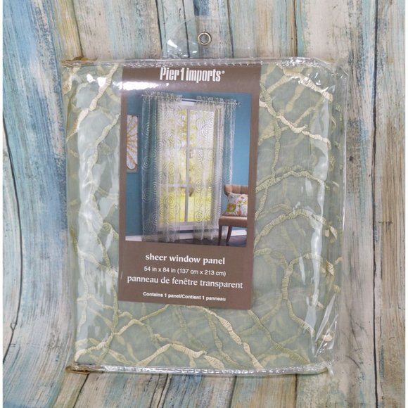 Pier 1 Sheer Window Panel Transparent 54" x 84" New - Picture 1 of 5